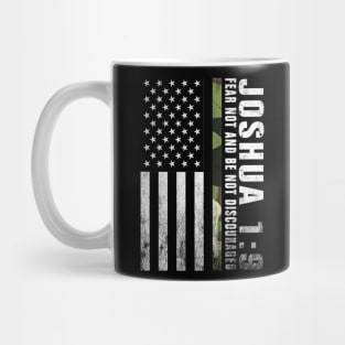 Army T-Shirt Joshua 19 Fear Not And Be Not Discouraged Mug